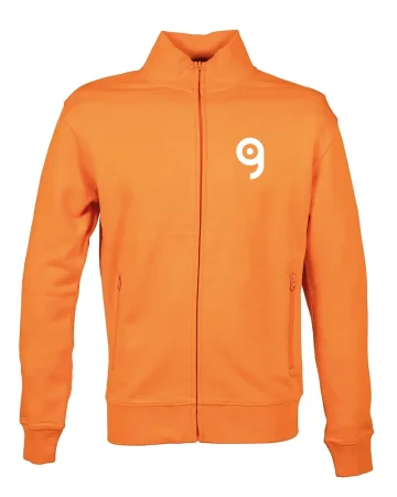 Sudadera Georgia Man GRIFF, cremallera larga, regular, algodón, Melang