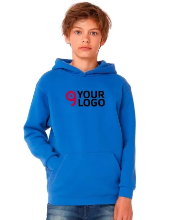 Sudadera Kids con Capucha 280g, Corte Clásico, Cremallera