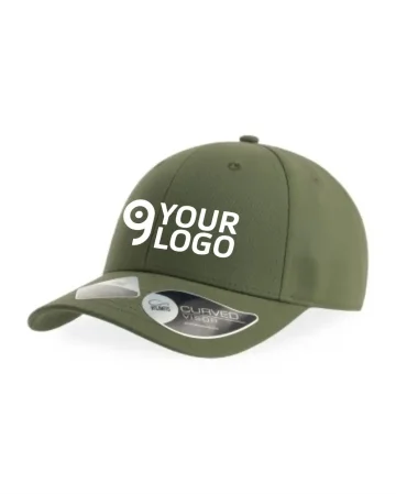 Gorra Joshua de 6 paneles slim, poliéster reciclado, visera curva