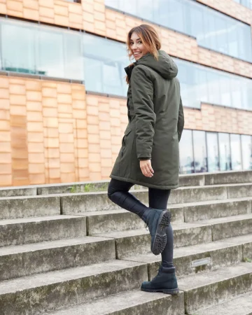 Parka mujer James & Nicholson, acolchado, capucha