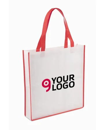 Bolsa de compras Necocarpo en TNT con asas de colores 38x40x8 cm