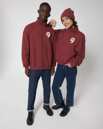 Sudadera Miller Dry negra con media cremallera, ajuste cuadrado premiu