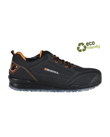 Zapatos de seguridad Cofra Grecan S3 de cuero negro transpirable