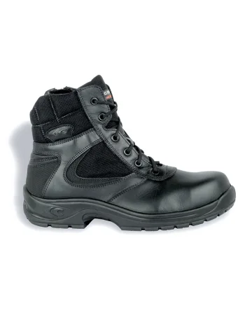 Zapatos de seguridad S3 Police negros de piel y CORDURA® con cremaller