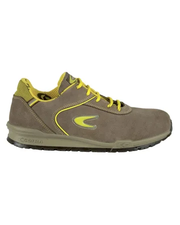 Zapatos de seguridad Schiavio S1P de cuero gamuzado gris