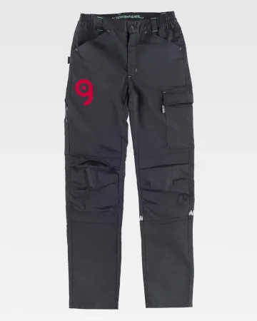 Pantalón elástico de trabajo de 290g con soporte para martillo