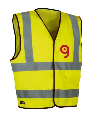 Chaleco de Trabajo de Alta Visibilidad Clear Amarillo con Bolsillos Re
