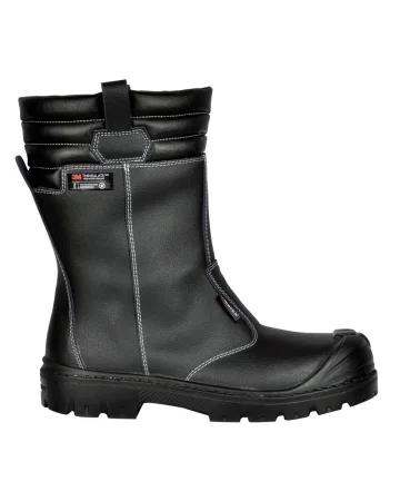 Botas de trabajo Savai S3 CI SRC en cuero negro, Thinsulate, sin metal