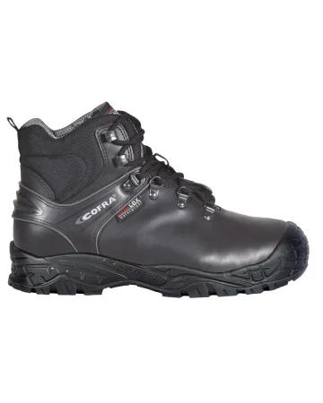 COFRA Ande Negro UK S3 WR SRC Zapatos de seguridad de cuero negro