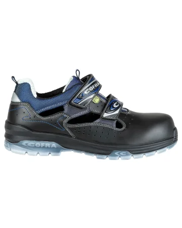 COFRA Jungle Negro S3 Sandalias de trabajo de piel hidrorrepelente