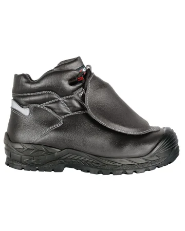 Zapatos de seguridad Armor negros S1P, cuero repelente al agua EN20345