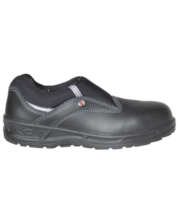 Zapatos de seguridad Brenda Black S2 SRC en cuero negro hidrorrepelent