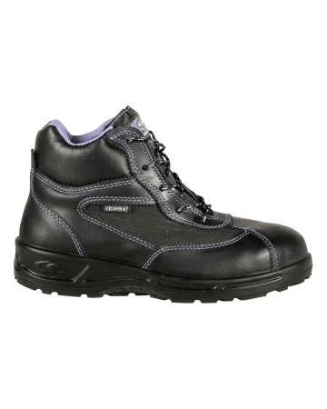 Zapatos de seguridad Brigitte S3 SRC negros de cuero repelente al agua