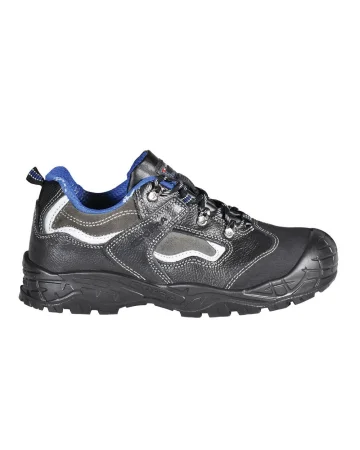 Zapatos de seguridad Canon Bis S3 SRC de Cuero Negro para Hombres Muje