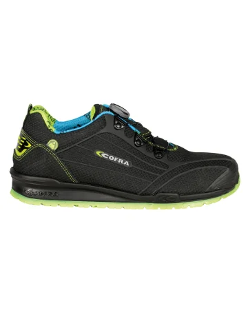 Zapatos de seguridad Cofra Burst S3 ESD BOA® negros de cuero