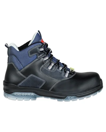 Zapatos de seguridad Cofra Funk Black S3 piel negra ESD hombre