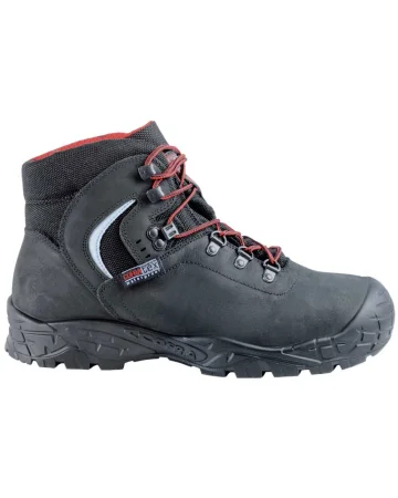 Zapatos de seguridad Cofra Summit S3 WR SRC de nubuck negro impermeabl