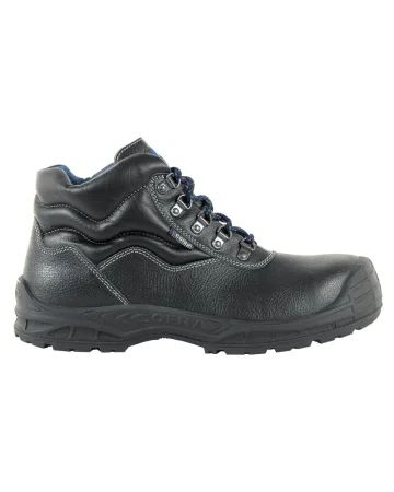 Zapatos de seguridad Genk UK S3 de cuero repelente al agua en negro