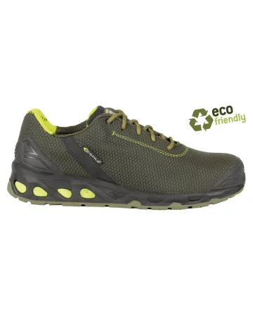 Zapatos de seguridad Hertz Green S3, cuero, respetuoso con el medio am