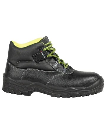 Zapatos de seguridad Lhasa S3 SRC negros, cuero repelente al agua