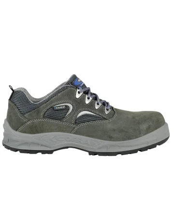 Zapatos de seguridad Marettimo S1P de cuero de gamuza azul