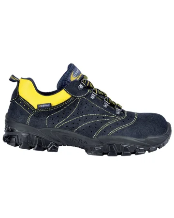 Zapatos de seguridad New Arno S1P SRC de cuero de gamuza negra