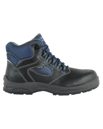 Zapatos de seguridad Ruhr Blue S3 de cuero repelente al agua para homb