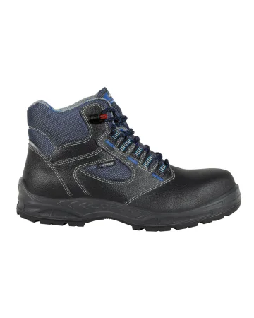 Zapatos de seguridad S3 Ostuni Metal Free negros de cuero hidro