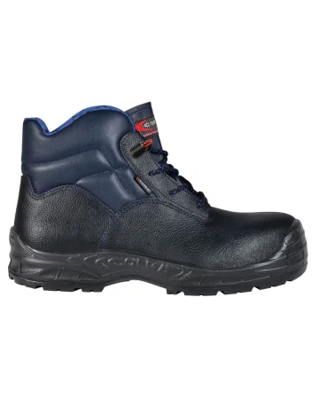 Zapatos de seguridad S3 SRC Trieste Blue de cuero repelente al agua