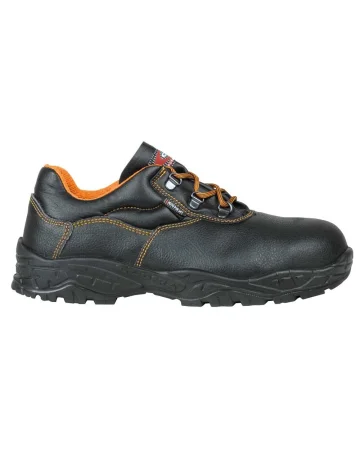 Zapatos de seguridad Snout S3 SRC negros, cuero hidrorrepelente
