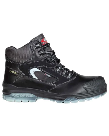 Zapatos de seguridad Valzer Black S3 en cuero negro repelente al agua