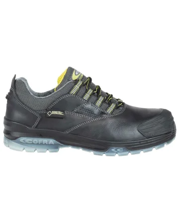 Zapatos de trabajo Sunrise S3 GORE-TEX negros, piel hidrorepelente