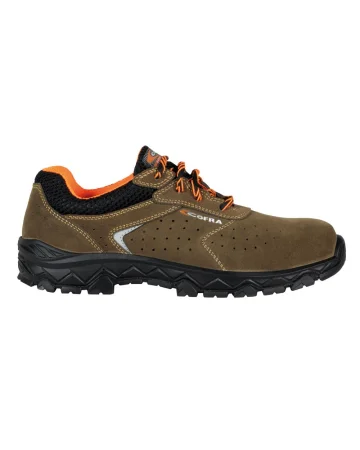 Zapatos de trabajo Traction S1P SRC en cuero de gamuza transpirable