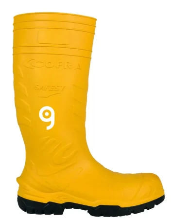 Amarillo de Seguridad de Safest: Botas de trabajo SB E P CI SRC -25°C