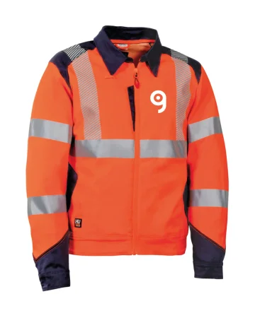 Chaqueta de trabajo de alta visibilidad con bandas reflectantes
