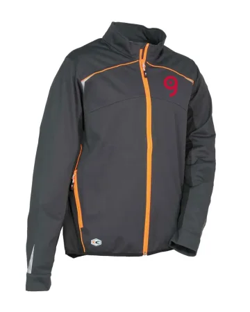 Chaqueta de trabajo Jacuzia softshell negra cortavientos para hombre r