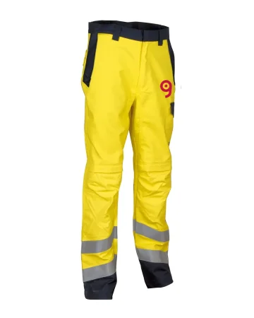 Pantalones de alta visibilidad amarillos Quito con bandas reflectantes