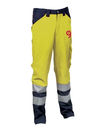 Pantalones de alta visibilidad Twinkle amarillos reflectantes con bols