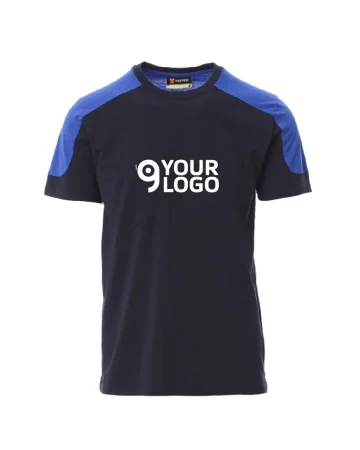 Camiseta bicolor con bolsillo corporativo