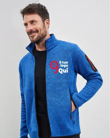 Chaqueta de Forro Polar para Hombre, Corte Regular, Poliéster