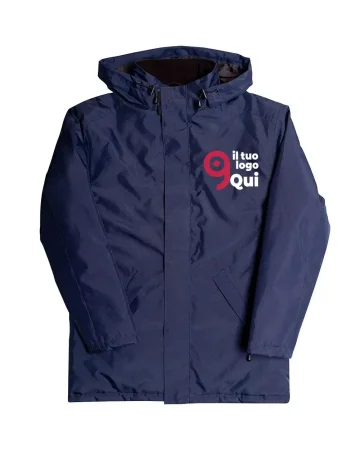 Parka Logan cortavientos con cremallera completa para hombre, capucha,