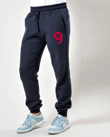 Pantalones de felpa con cremallera, ajuste moderno