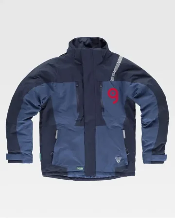 Chaqueta acolchada Future bicolor para hombre con capucha desmontable
