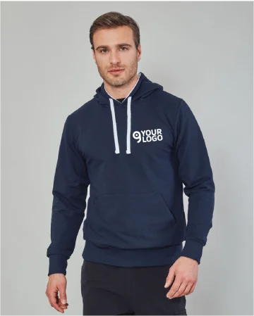 Sudadera Corsica Man con capucha de french terry fabricada en Italia