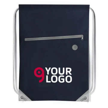 Bolsa deportiva de poliéster 210D con cremallera y agujero para auricu
