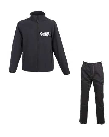 Uniforme de trabajo Cortina+Bucarest de GIBLOR'S con detalles azules
