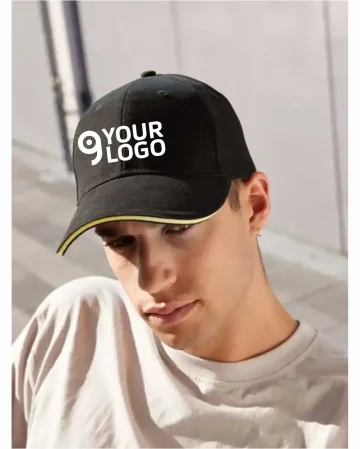 6 panel gorra tipo sandwich
