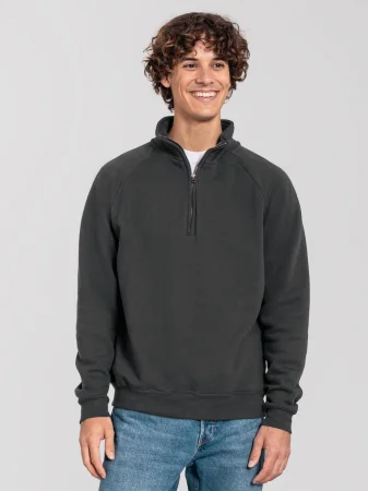 Sudadera icónica con cierre de cremallera premium