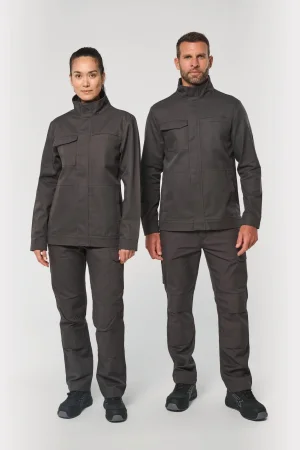 Chaqueta de trabajo sin metal unisex