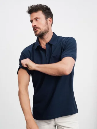 Polo piqué pocket